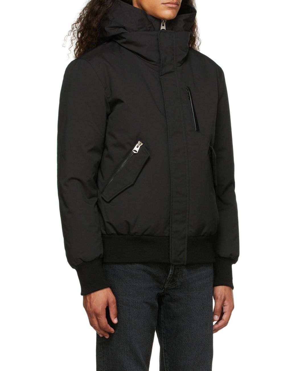 Mackage Black Dixon Hooded Down Jacket for men