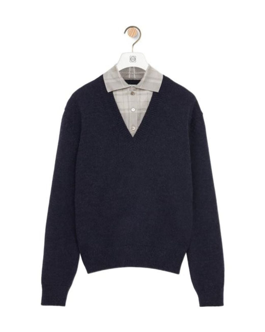 Loewe Blue Trompe L'Oeil Jumper