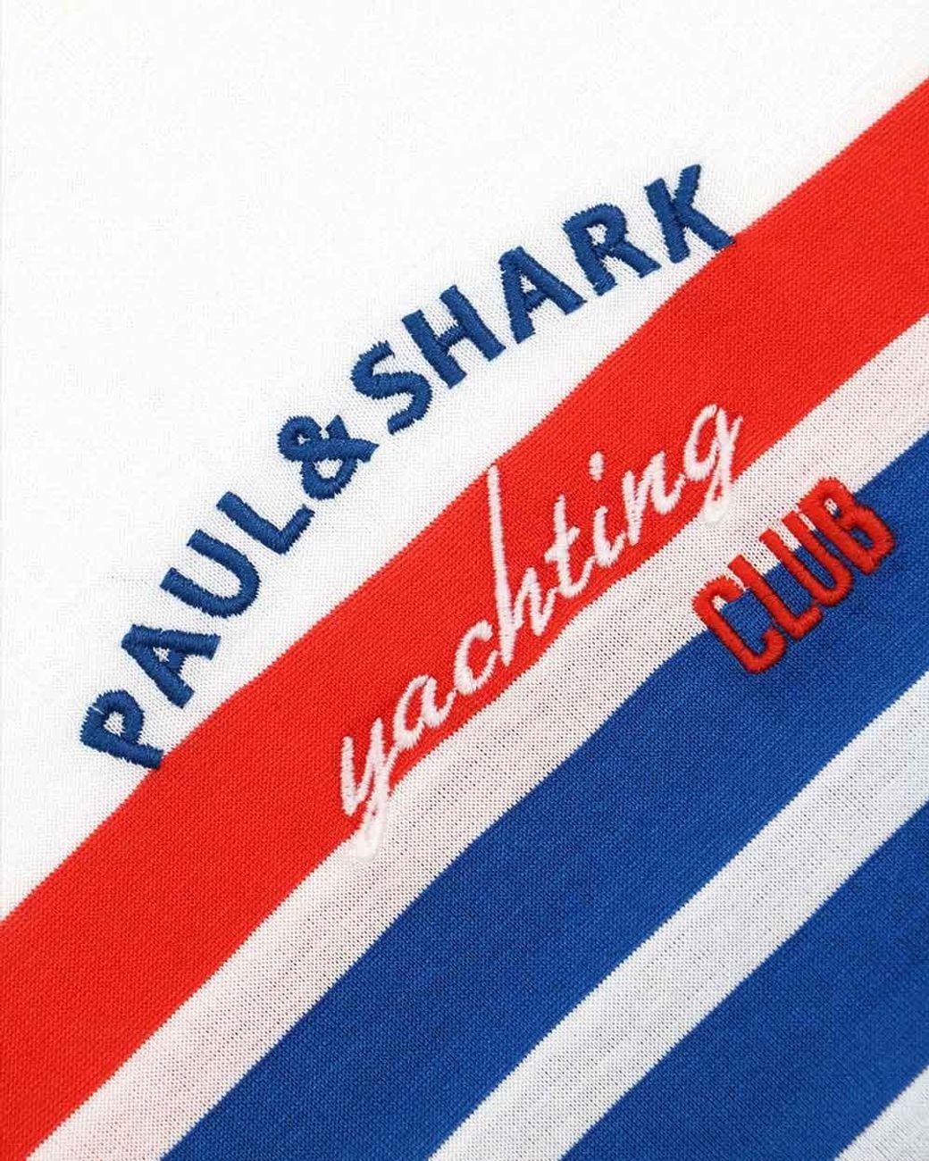 Paul & Shark Blue Logo Striped Long-Sleeved T-Shirt for men