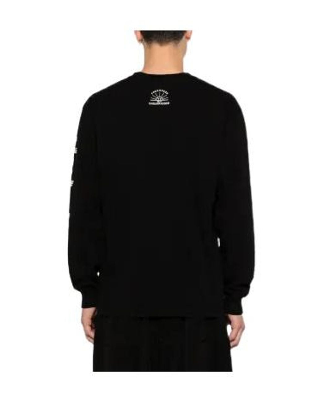Yohji Yamamoto Black X Neighborhood Logo Printed Sweatshirt for men