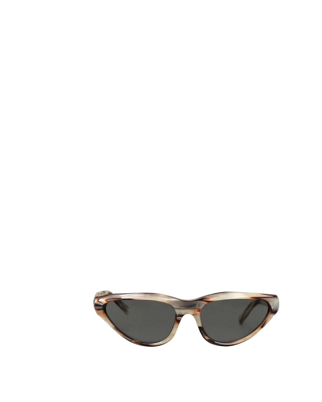 Marni Black Colorful Oval Plastic Sunglasses