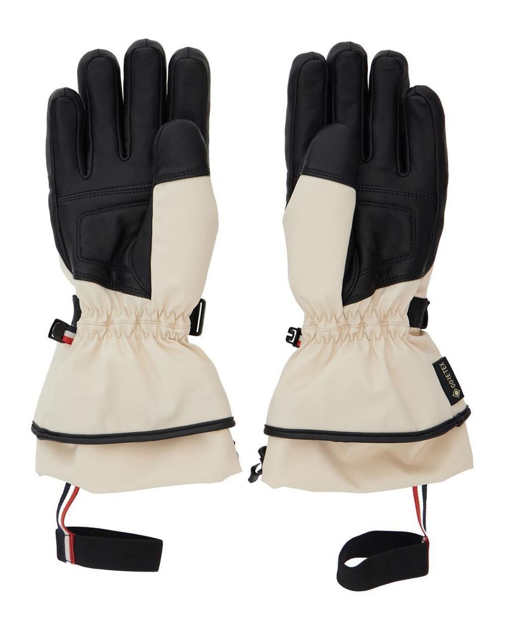 Moncler White Padded Gloves
