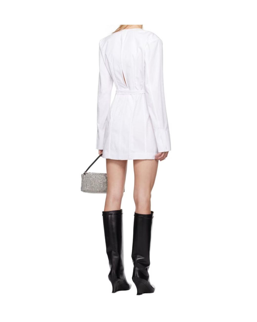 Alexander Wang White Wrapped Mini Dress