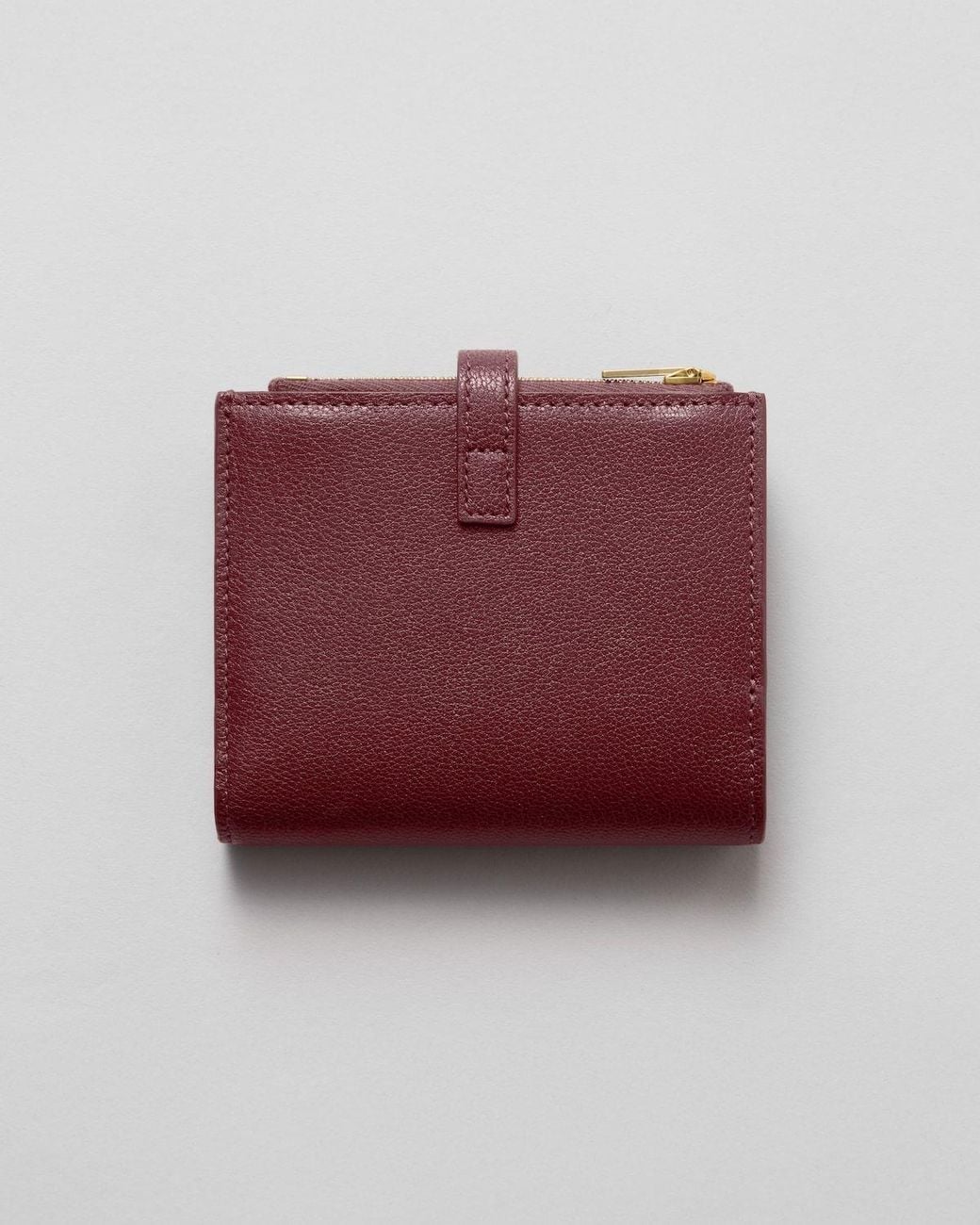Céline Red Triomphe Pontet Compact Wallet