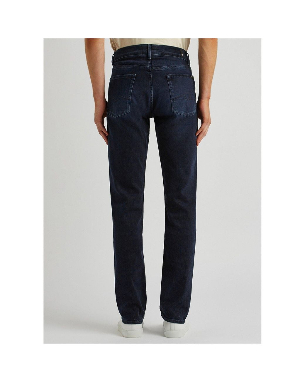 7 For All Mankind Blue Logo Jeans for men