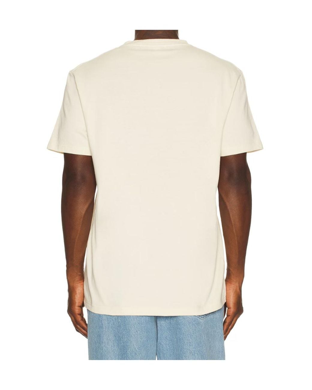 McQueen White Flocked Mcqueen Logo T-Shirt for men