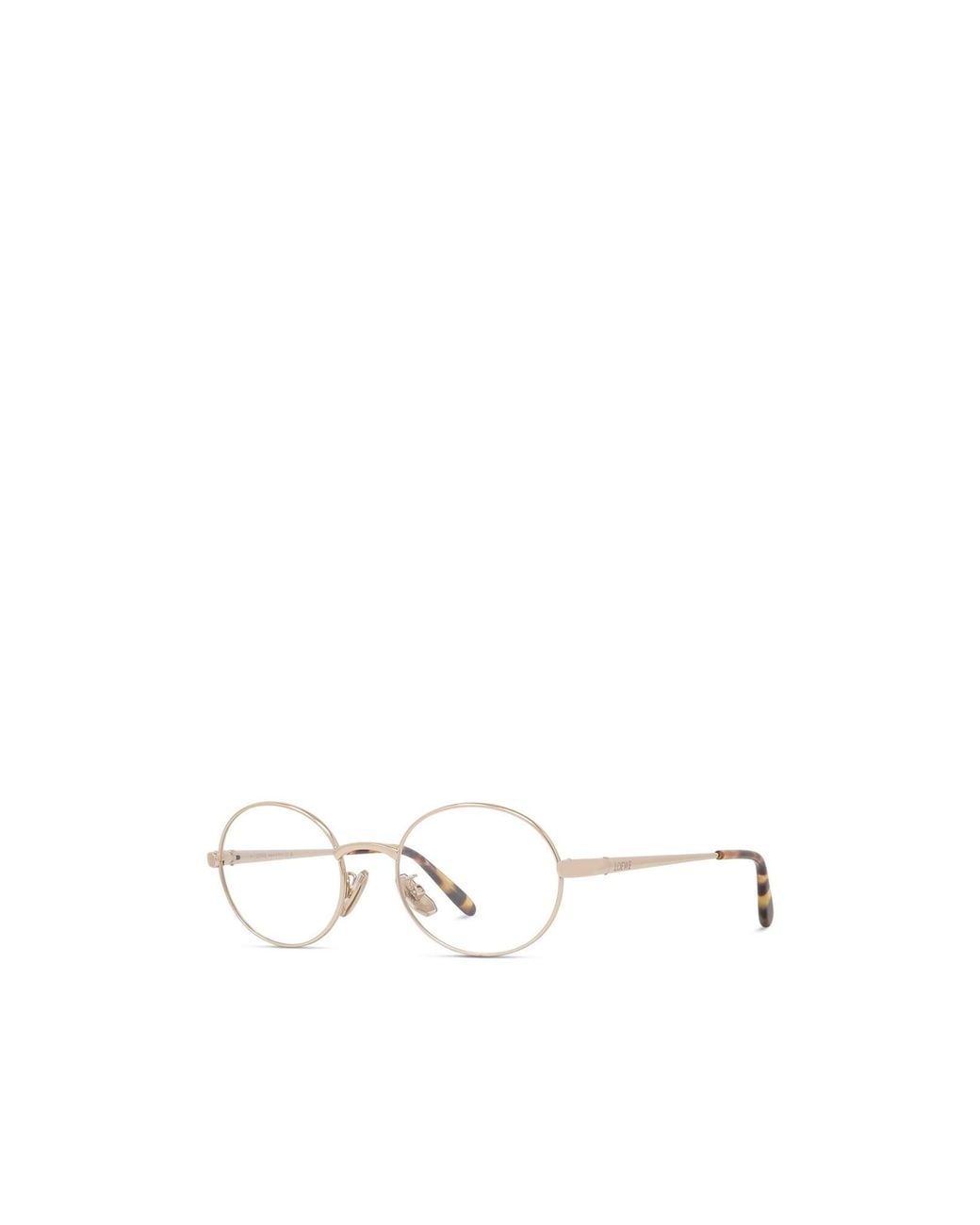Loewe White Round Frame Glasses for men