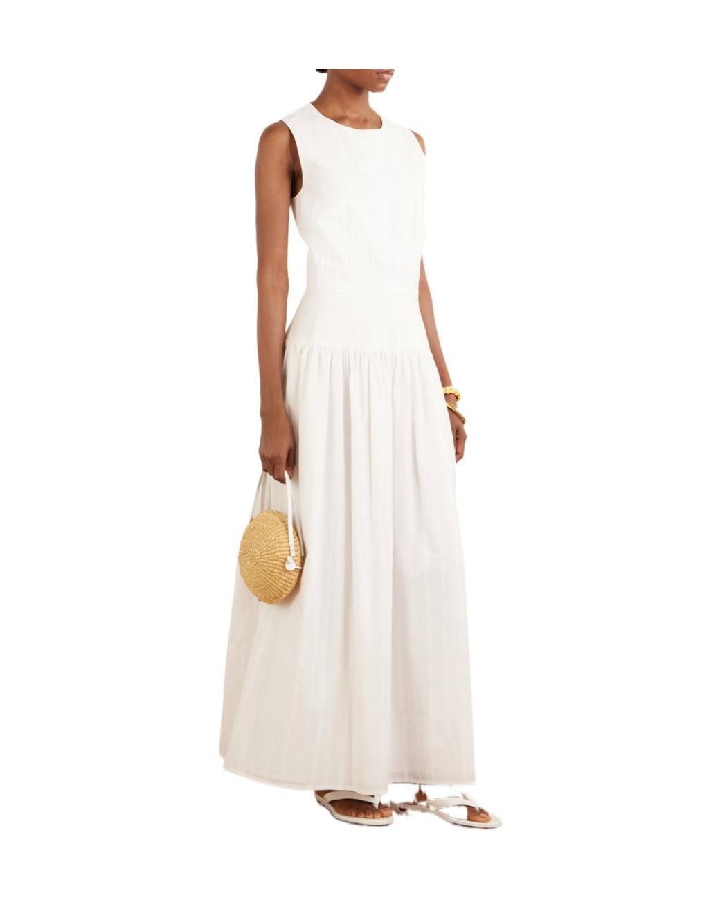 Loulou de Saison White Ama Maxi Dress
