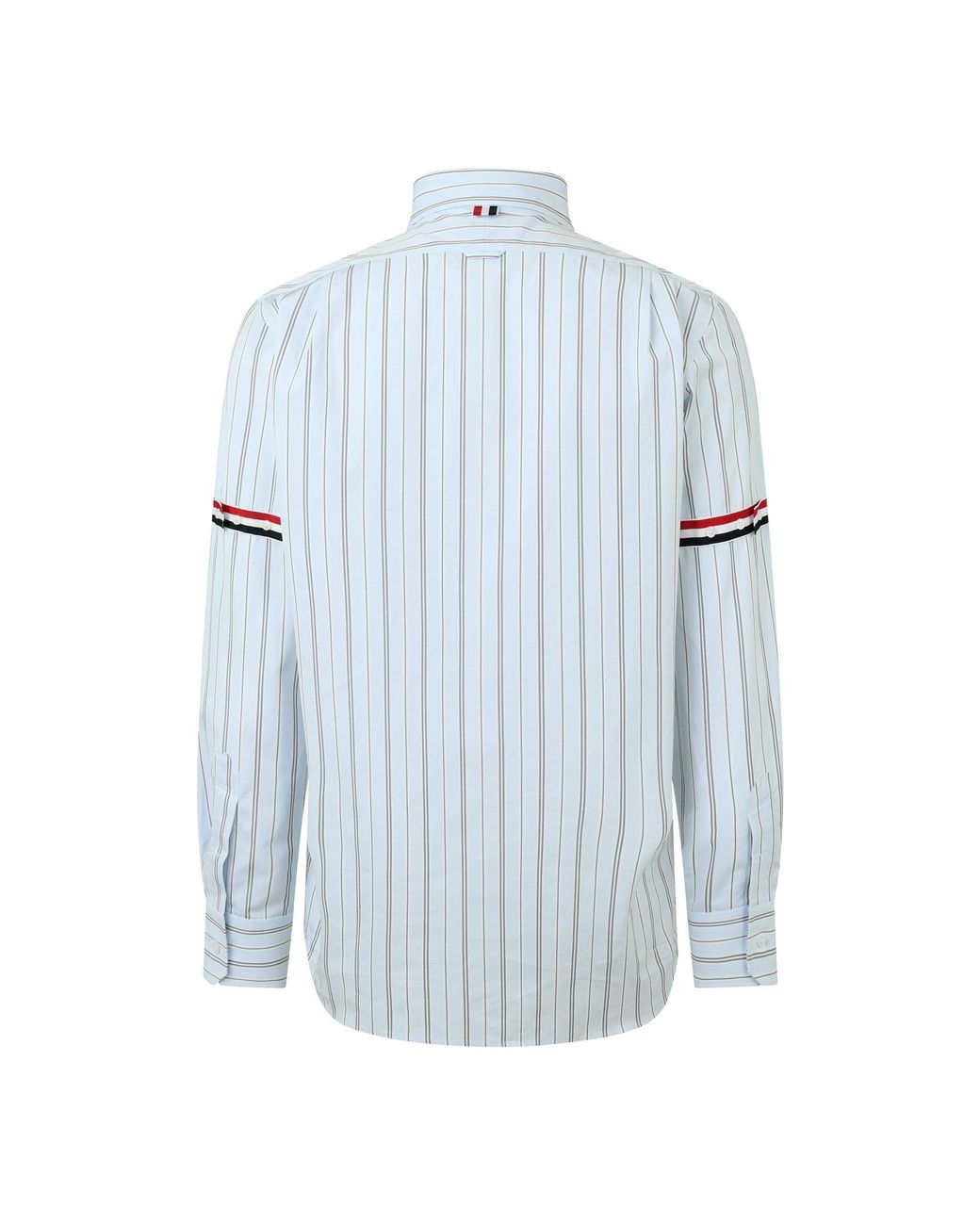 Thom Browne Blue Striped Shirt for men