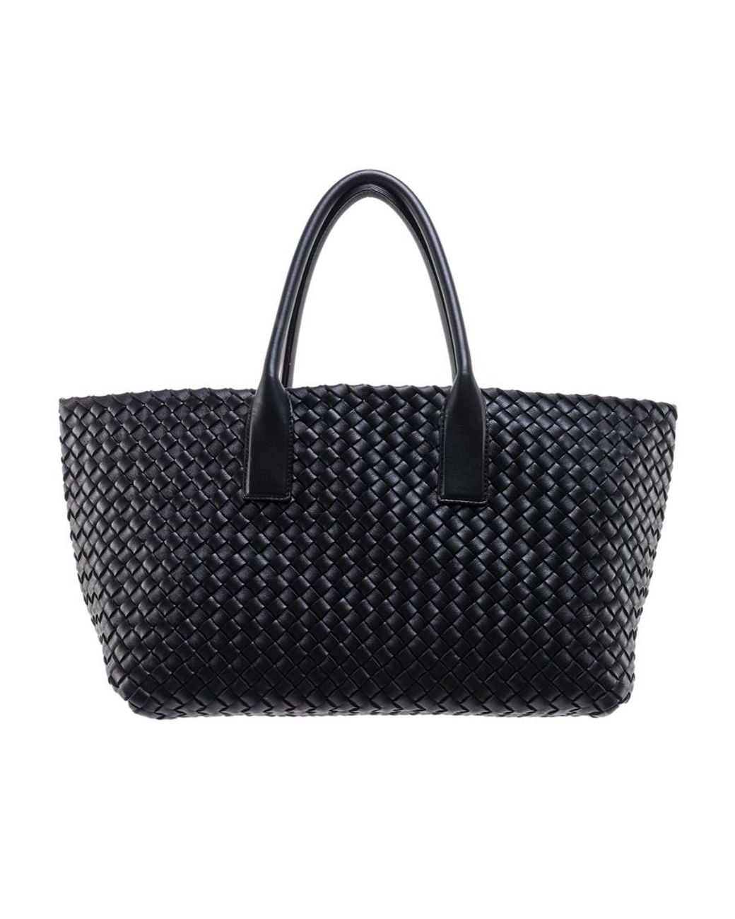 Bottega Veneta Black Small Cabat