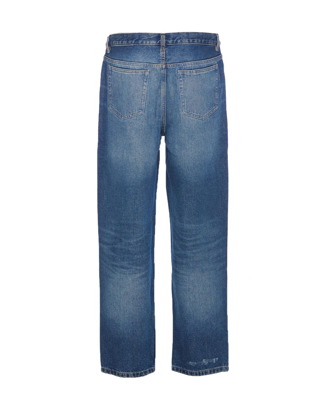A.P.C. Blue Straight Leg Jeans for men