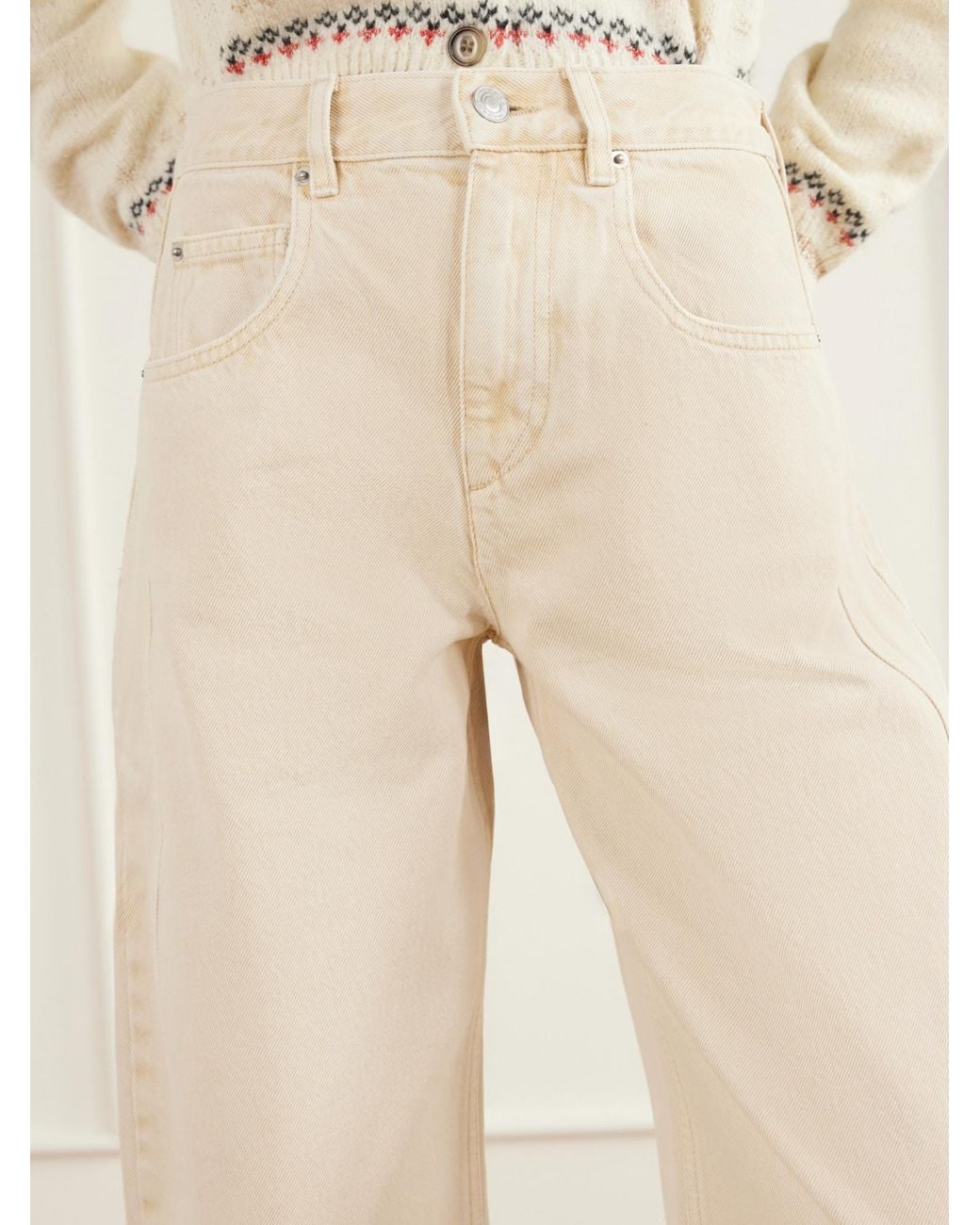Isabel Marant White Simple Jeans