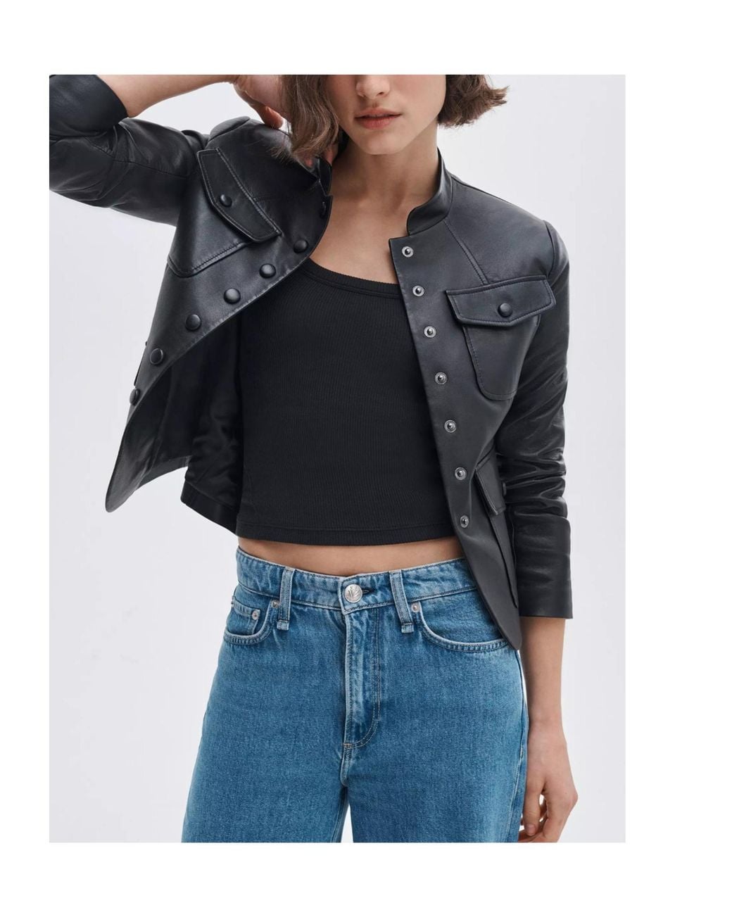 Rag & Bone Black Long-Sleeve Jacket