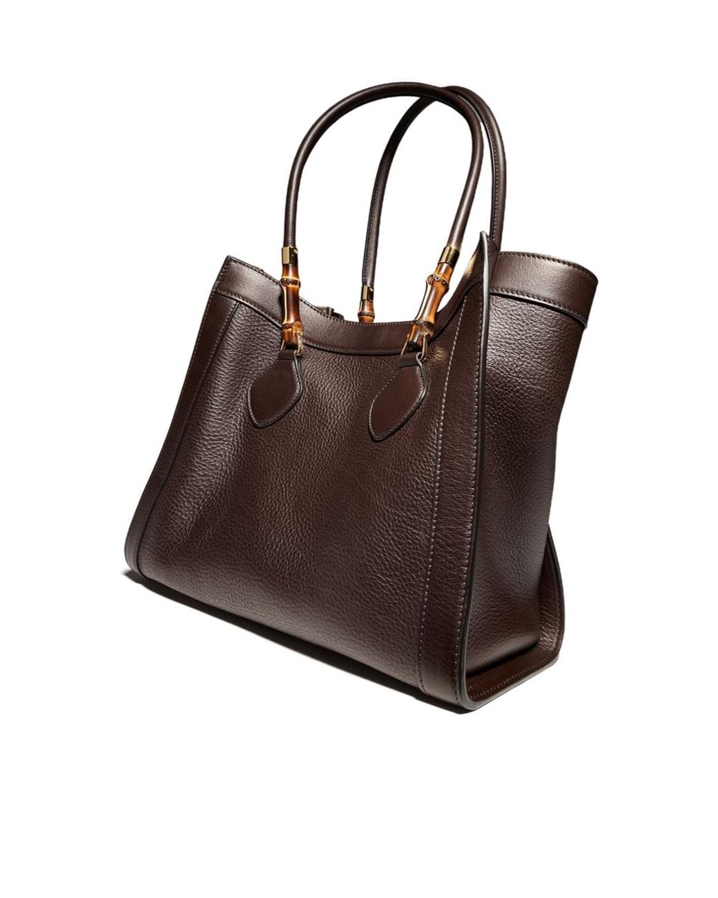 Gucci Brown Bamboo Tote Medium Bag