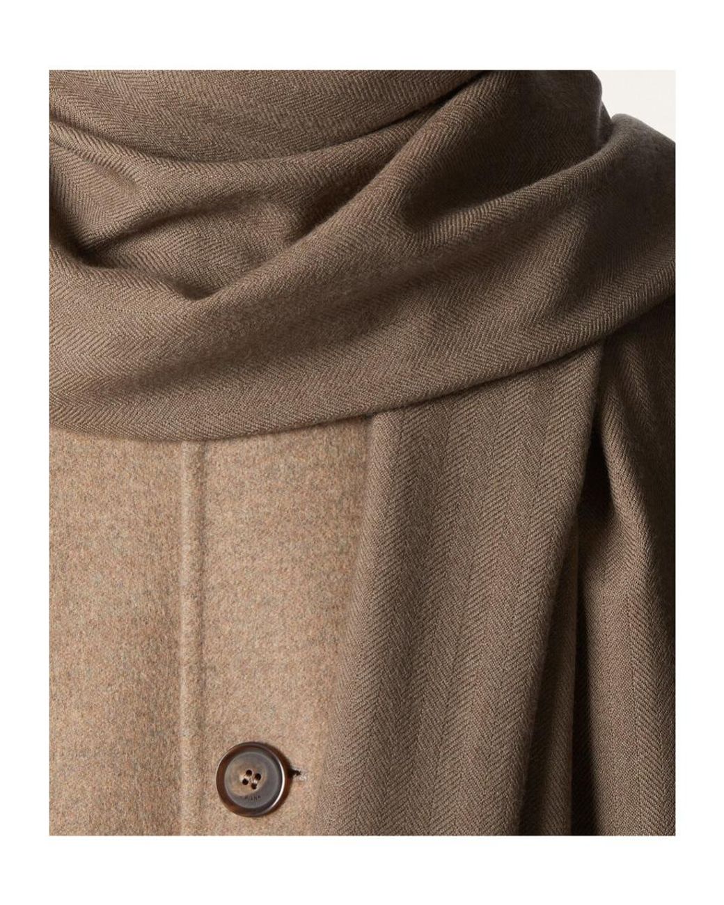 Loro Piana Brown Hallet Scarf for men