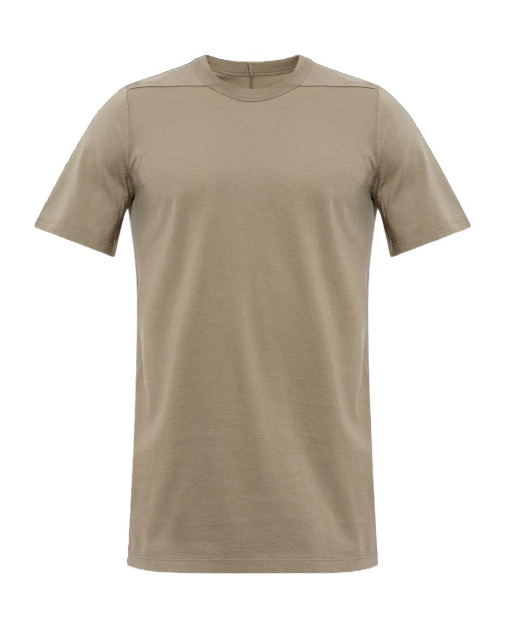 Rick Owens Gray Crew Neck T-Shirt for men