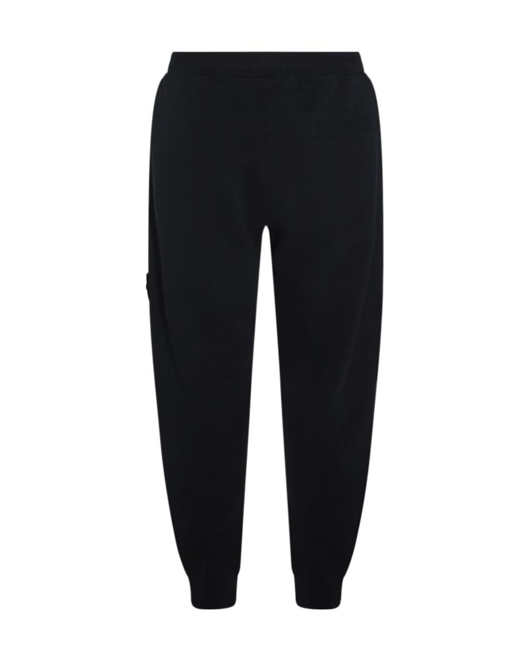 Stone Island Blue Logo Patch Tapered-Leg Sweatpants for men