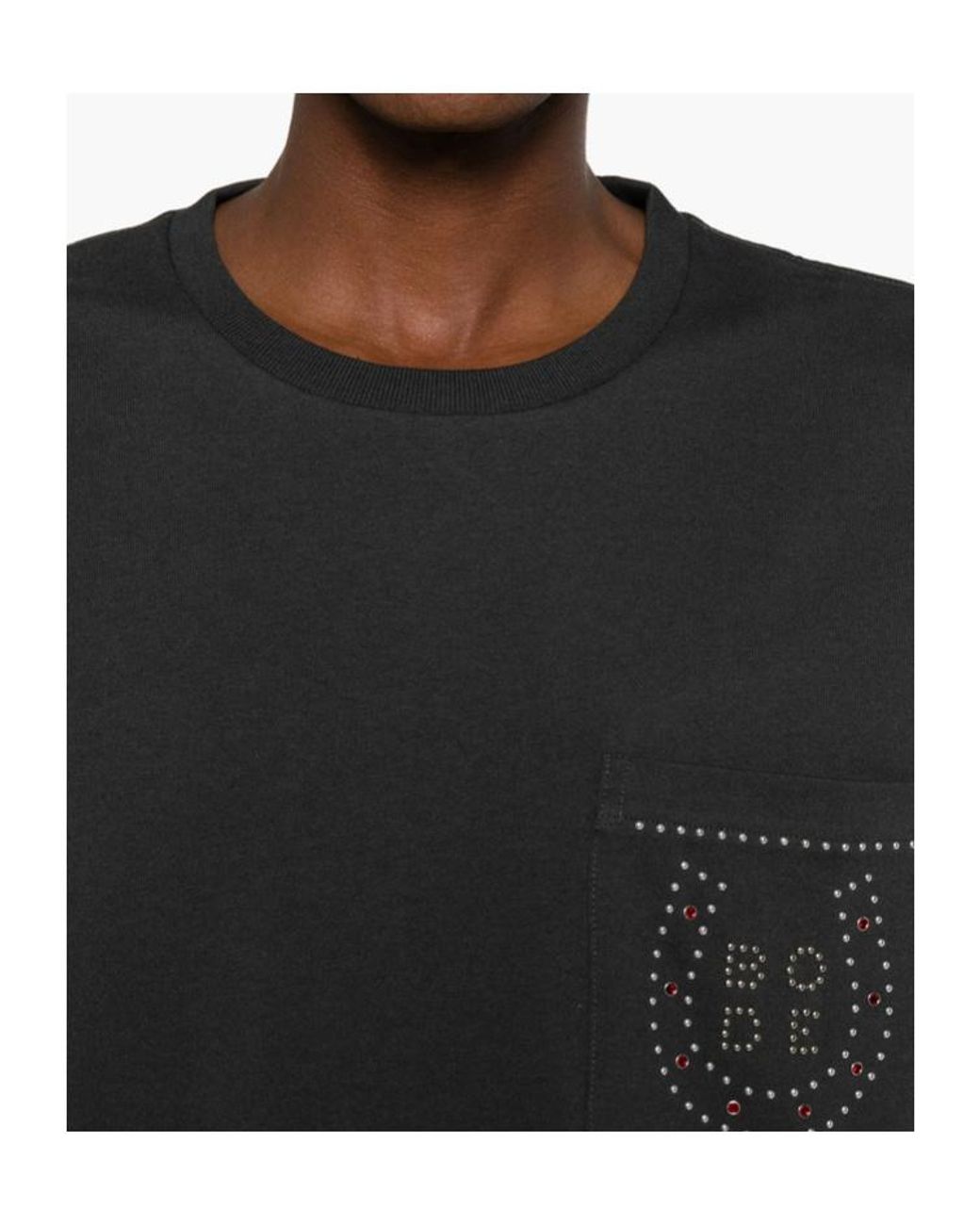 Bode Black Stud-Embellished T-Shirt for men