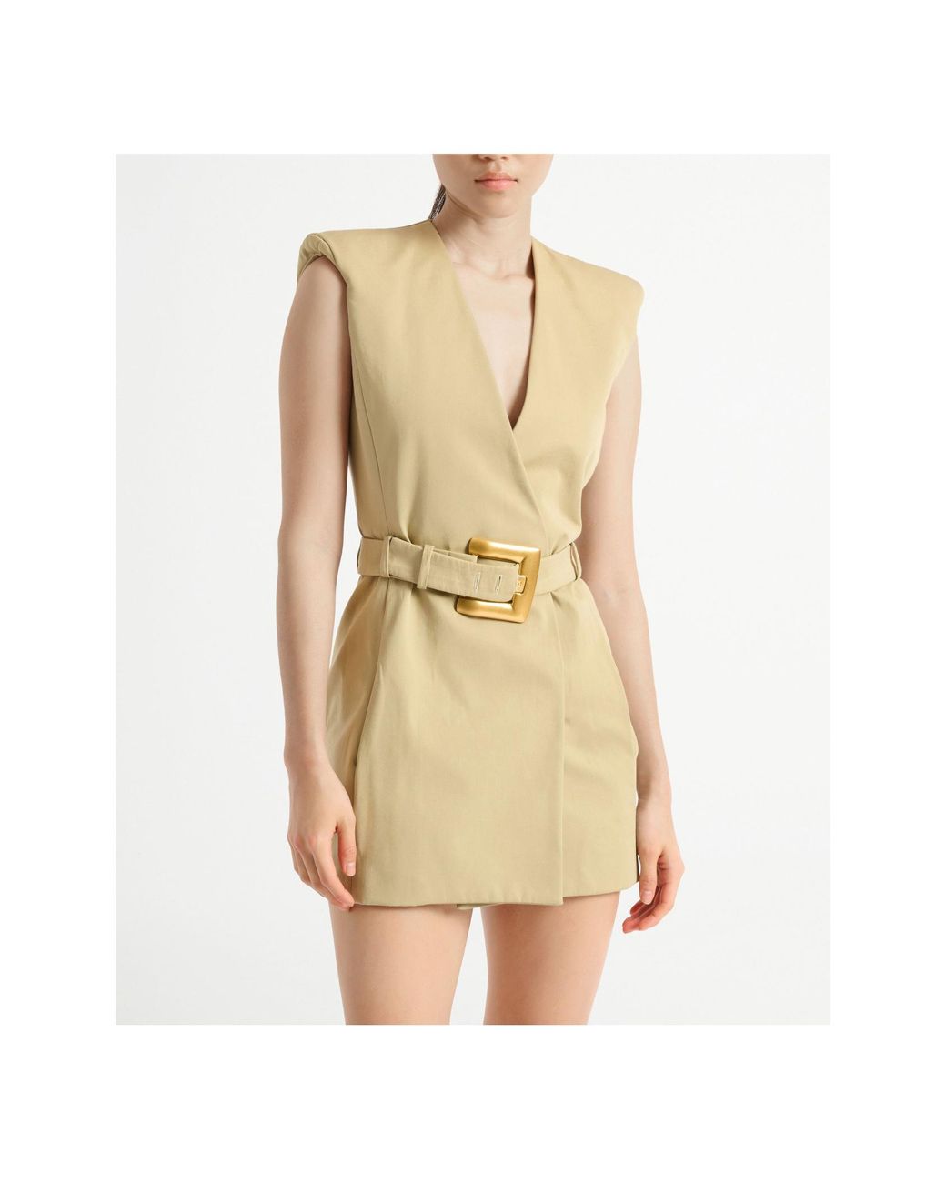 Balmain Metallic Wrap Dresses