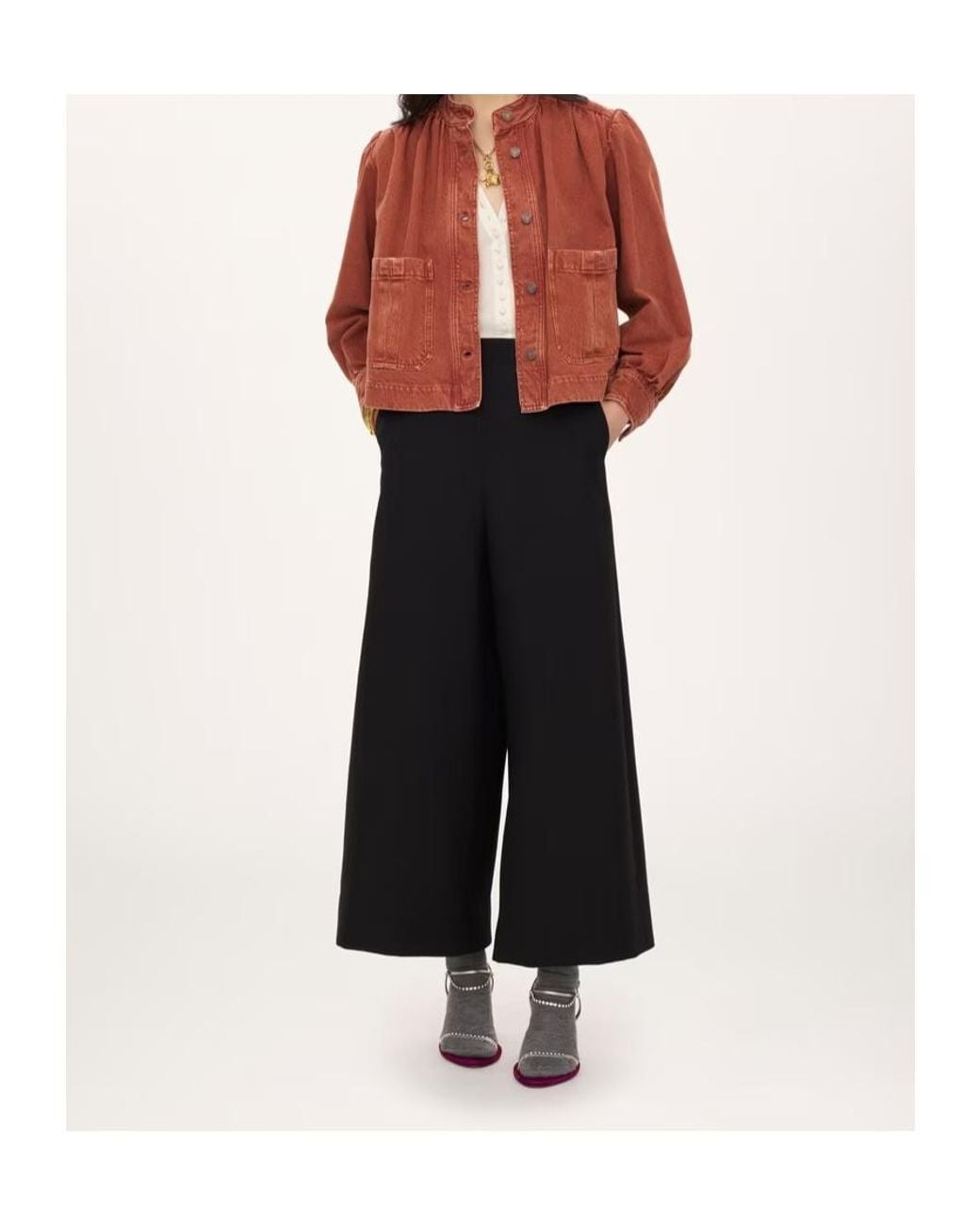 Chloé Chloé High-Neck Gathered Jacket