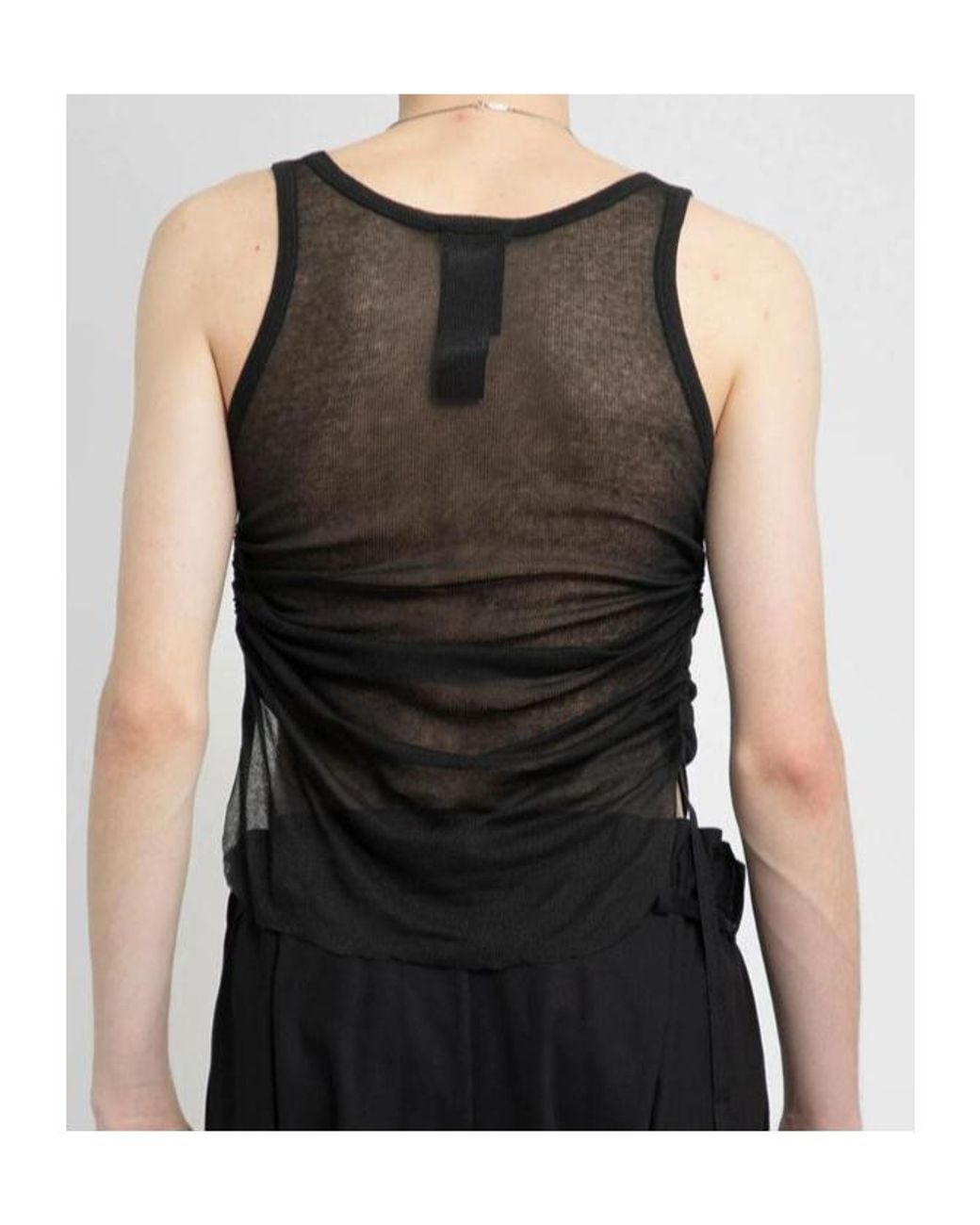 Ann Demeulemeester Black Sleeveless Vest for men