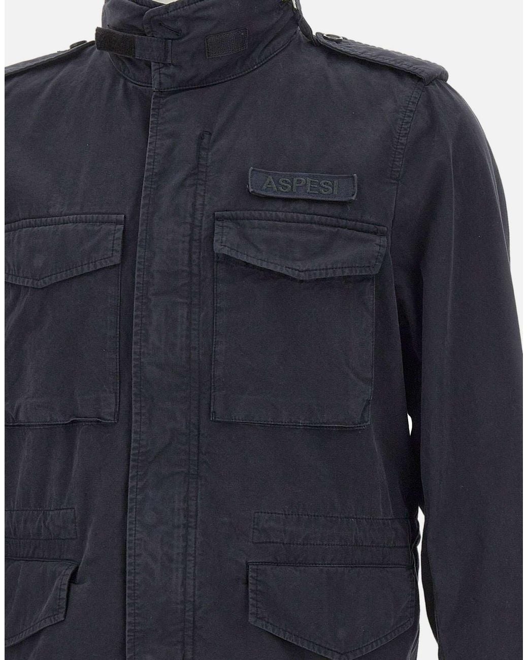 Aspesi Blue Mini Field Utility Jacket for men