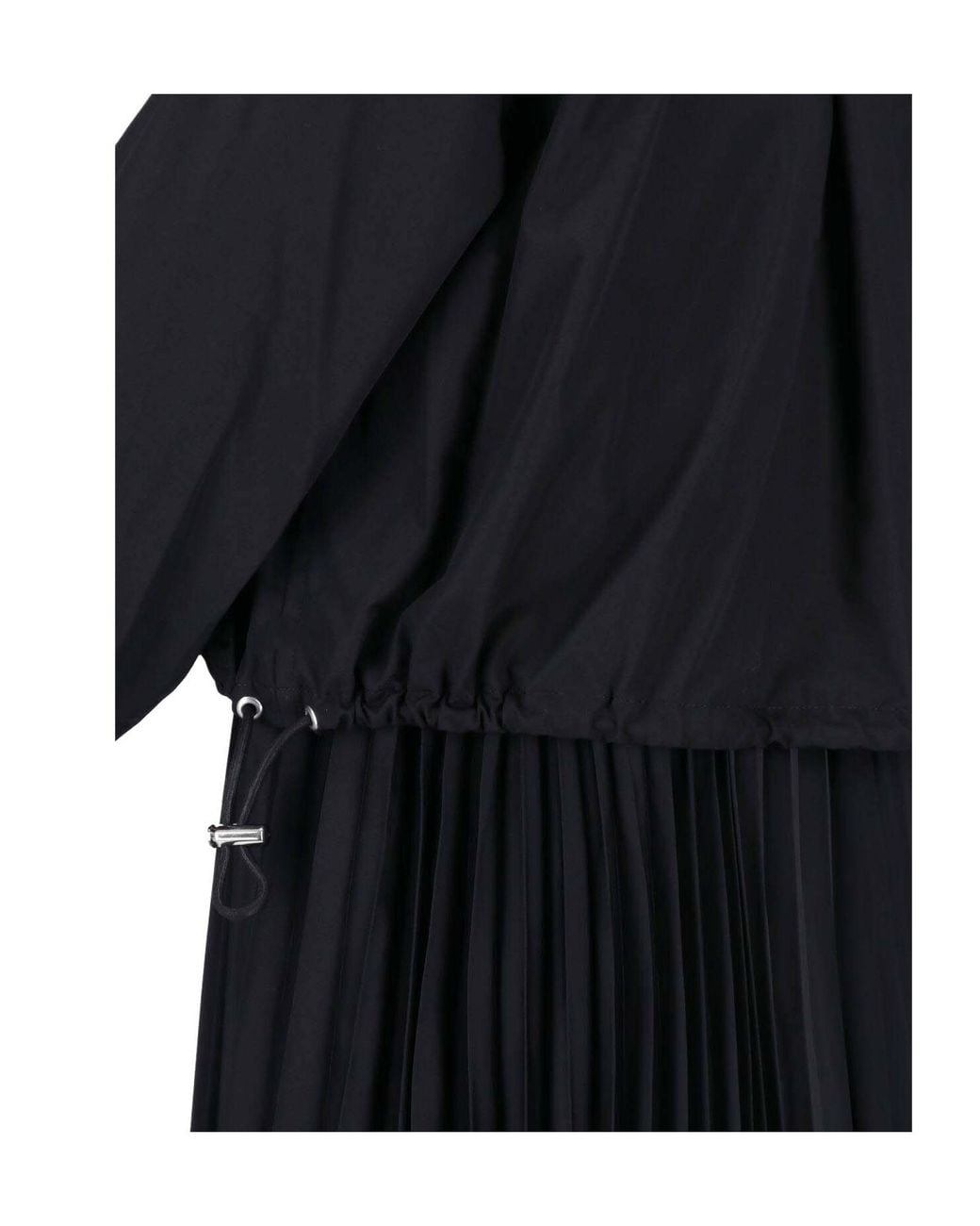 Sacai Black Long-Sleeved Dress