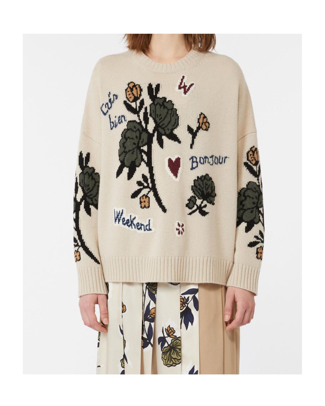 Weekend by Maxmara Natural Wool Knit Oversized Jumper