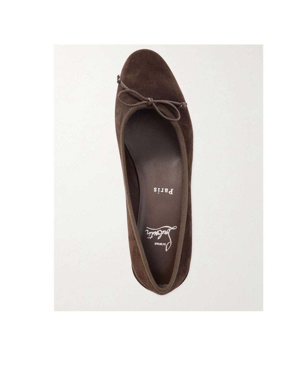Christian Louboutin Brown Round Head Ballet Shoes