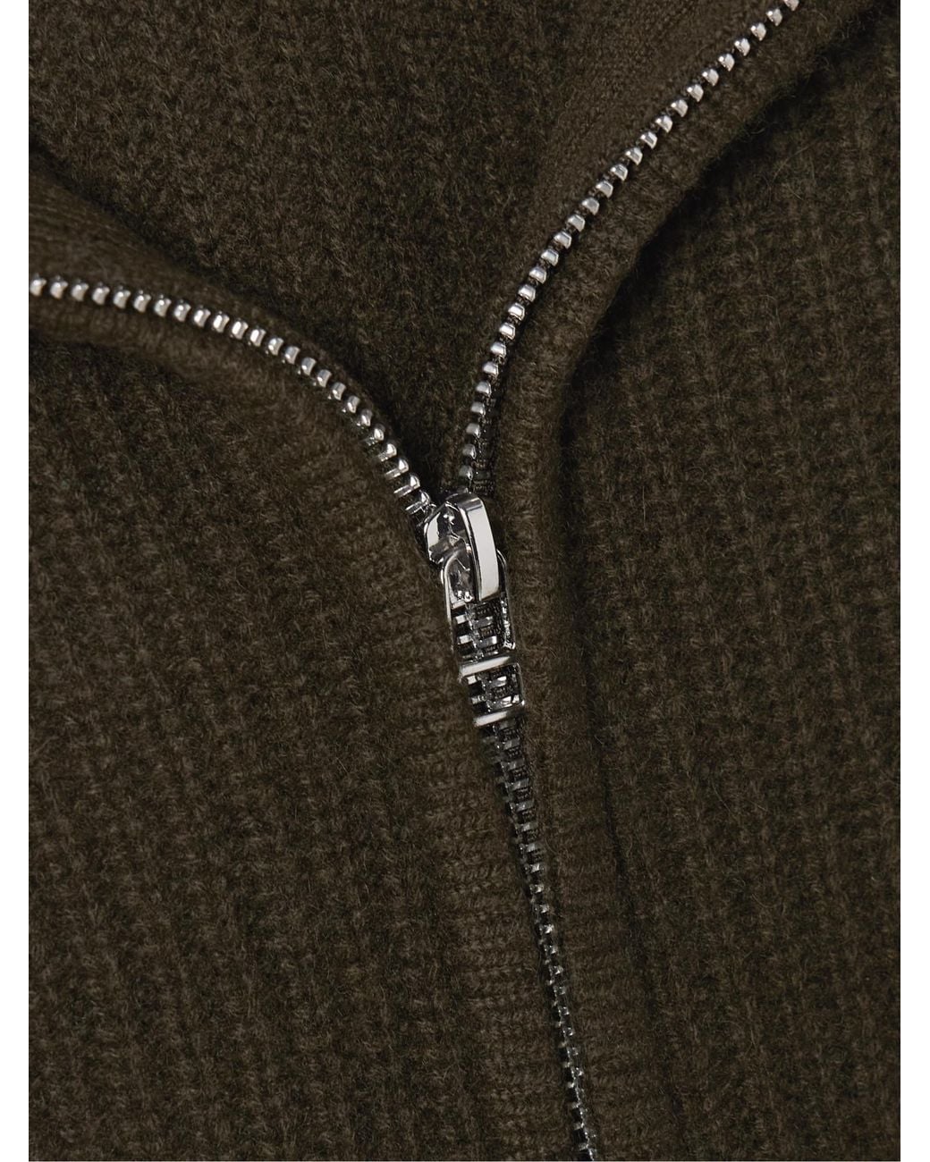 Staud Green Cashmere Short Sweater