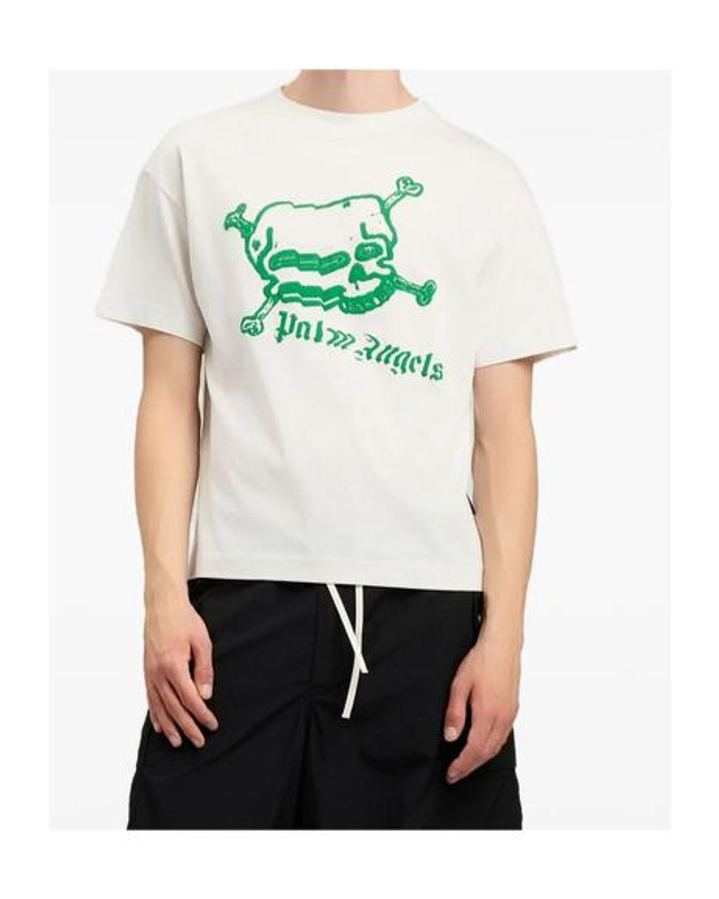 Palm Angels Multicolor Skull Graphic T-Shirt for men