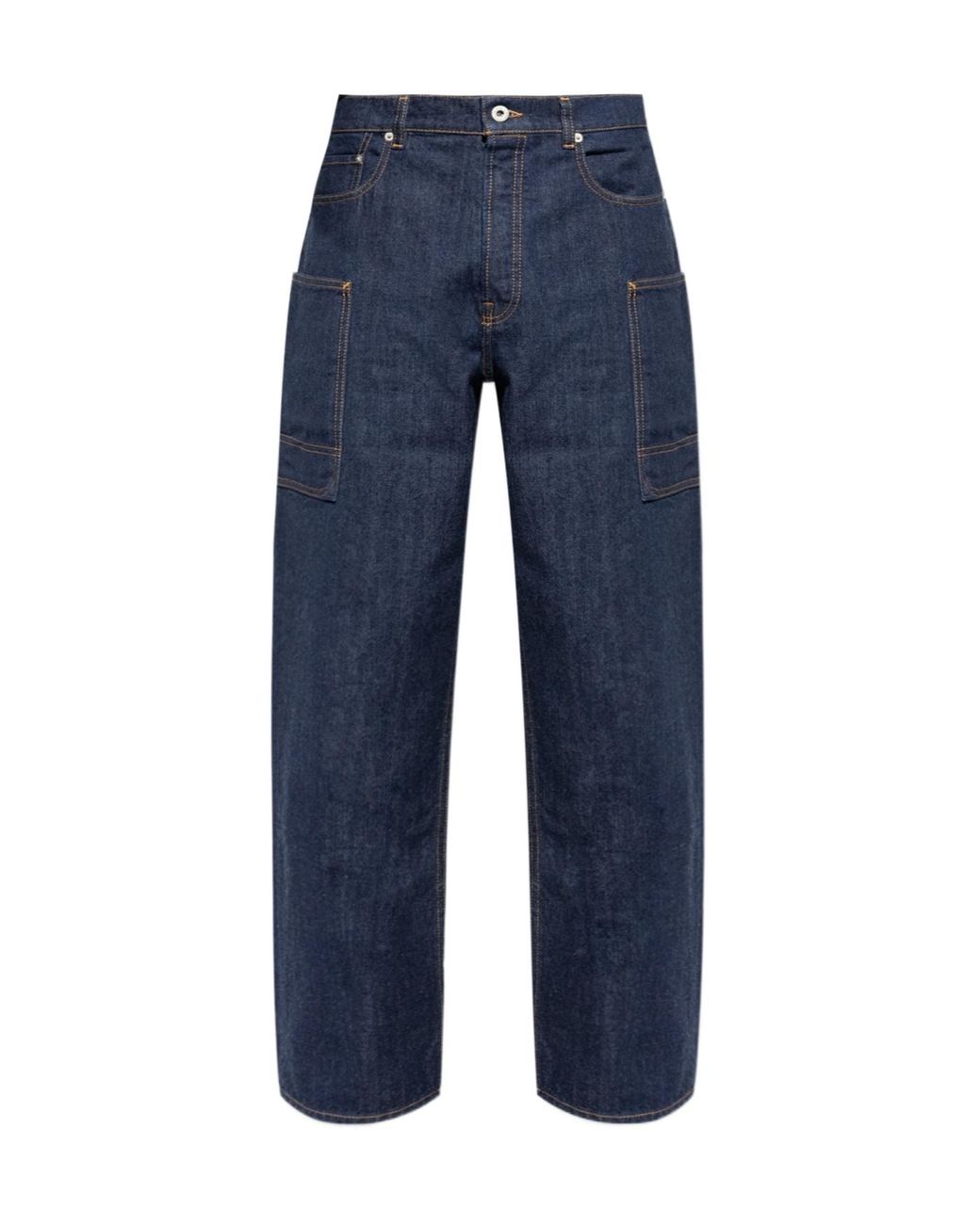 KENZO Blue Logo Patch Jeans for men
