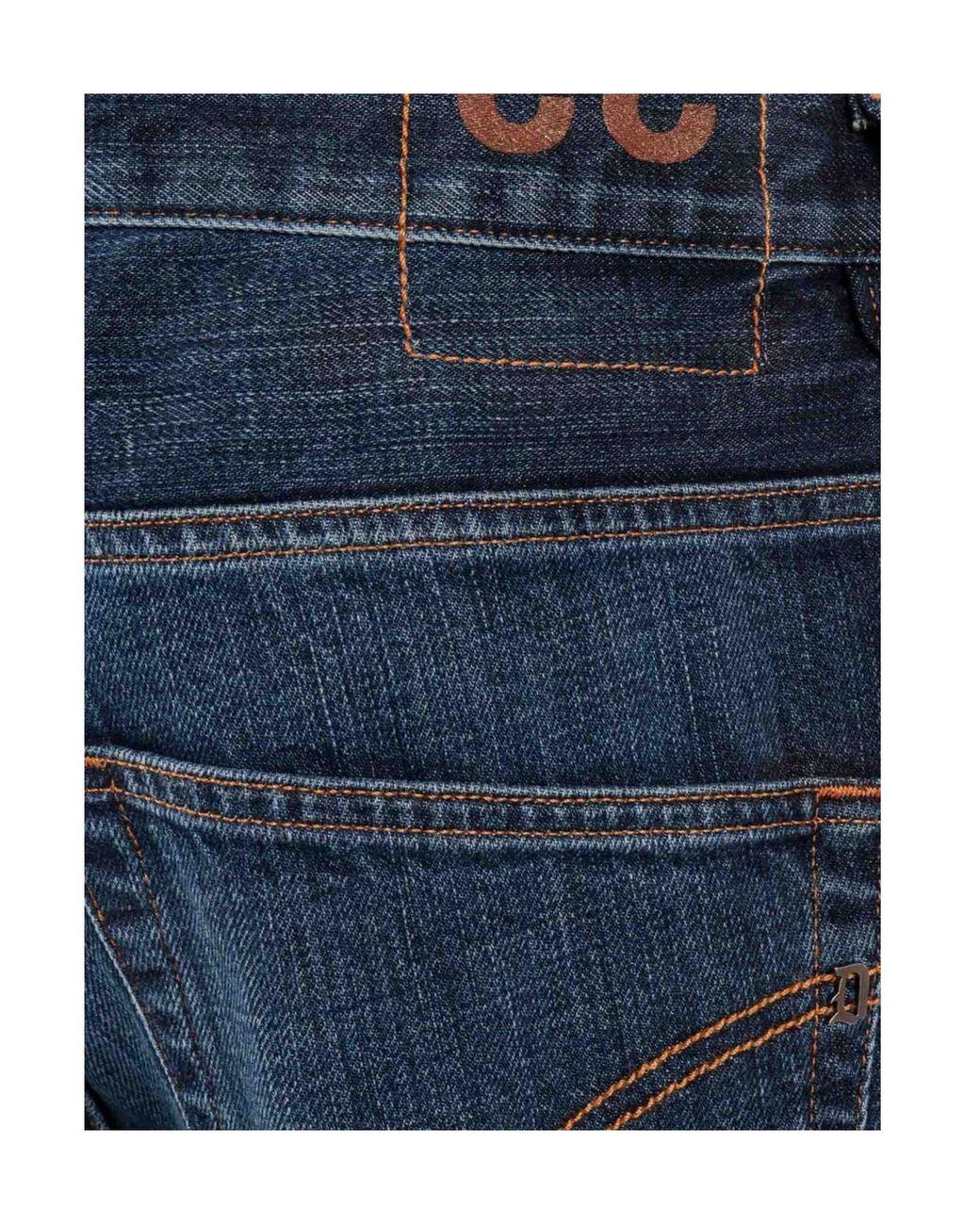 Dondup Blue Brighton Carrot-Fit Jeans for men