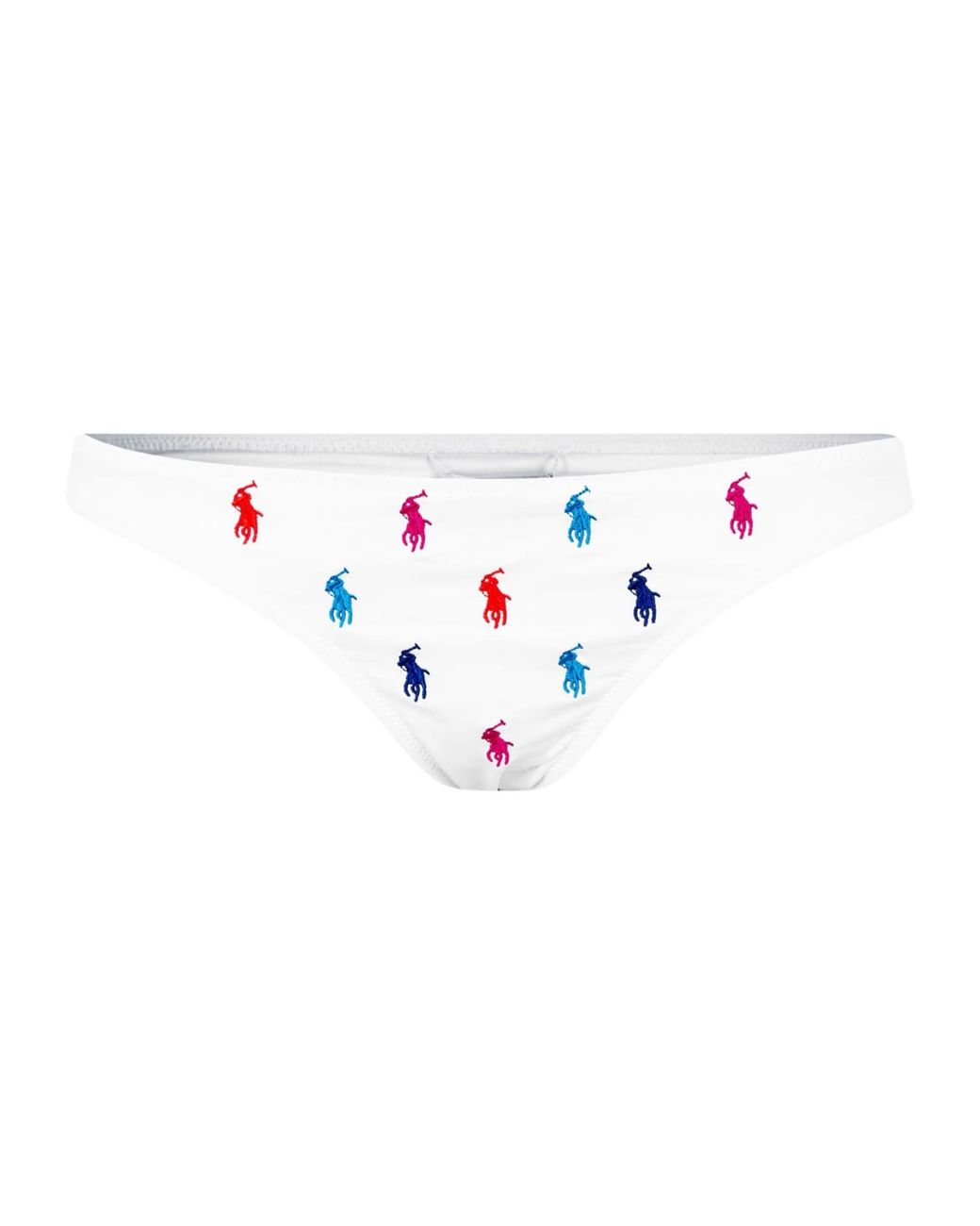 Polo Ralph Lauren White Embroidered Logo Bikini Pants