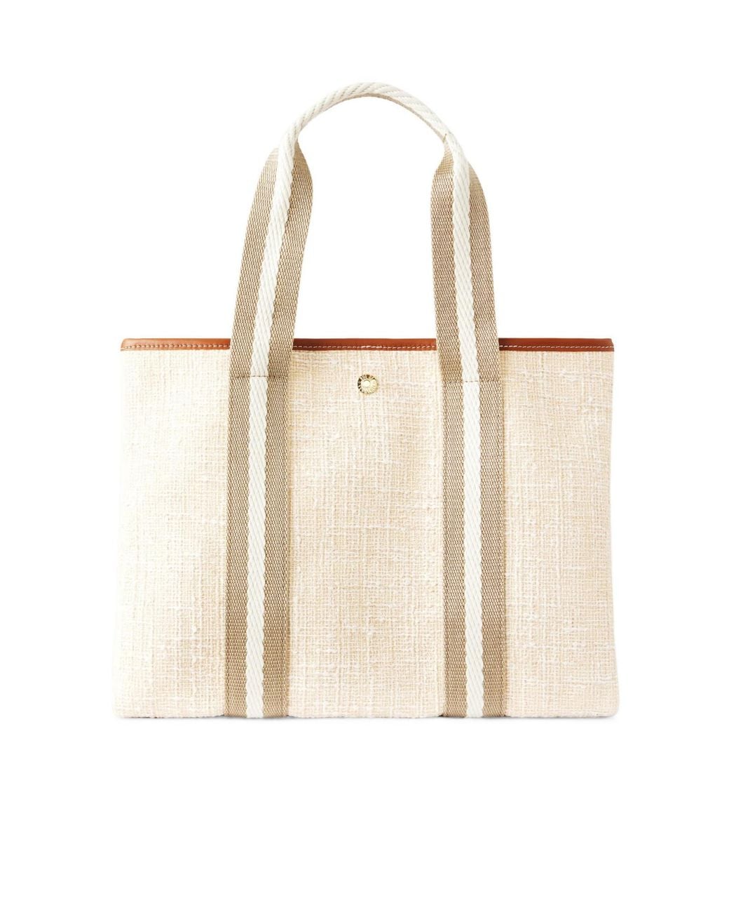 Rue de Verneuil Natural Striped Webbing Handles