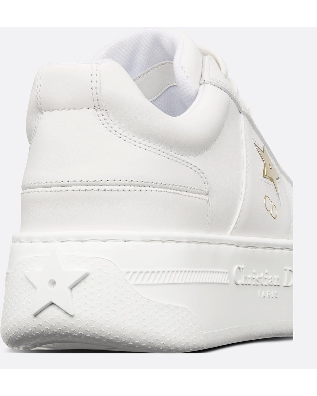 Dior White Round Toe Low-Top Casual Shoes