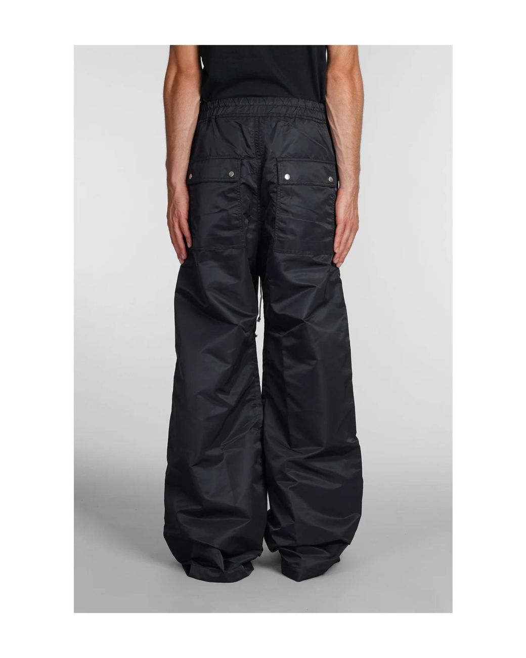 Rick Owens Black Geth Bela Wide-Leg Trousers for men