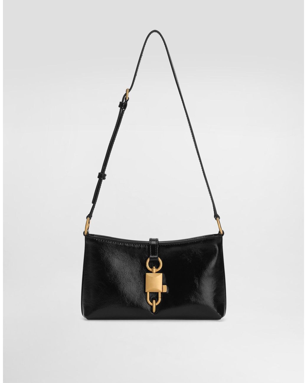 Dolce & Gabbana Black Lock Shoulder Bag