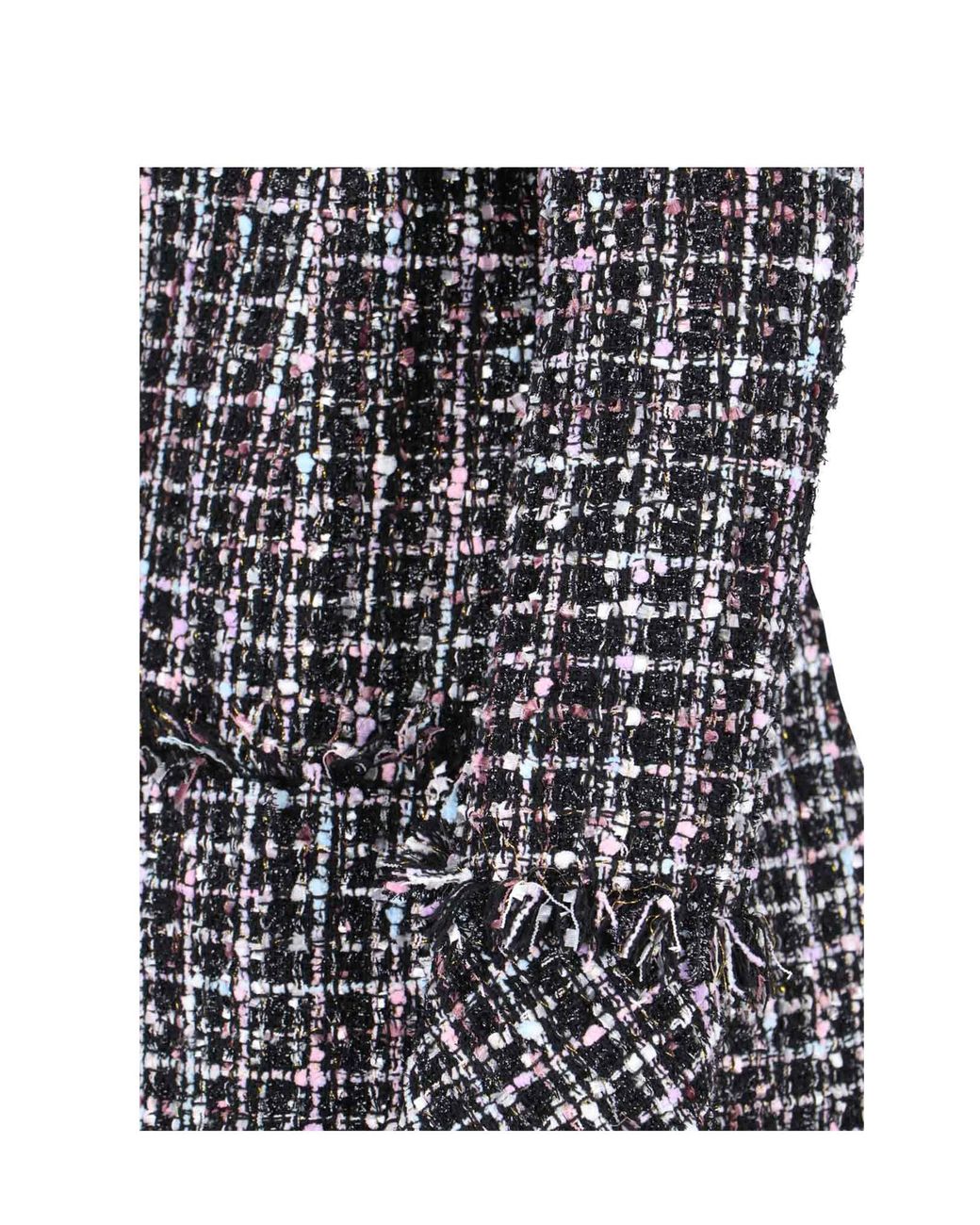 Balmain Black Single Breasted Tweed Jacket