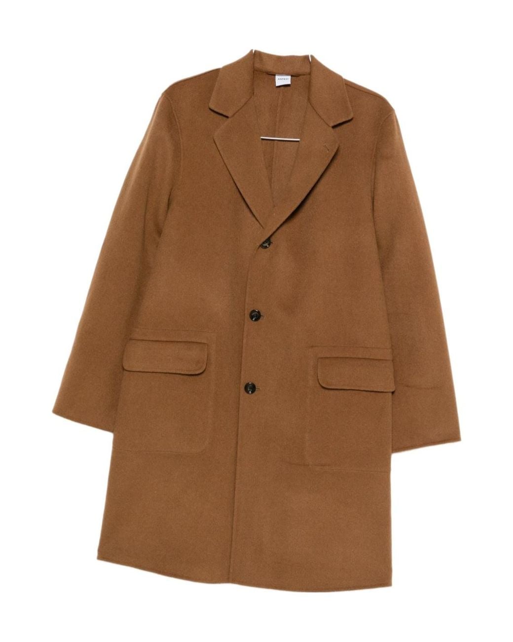 Aspesi Brown Pocket Coat for men