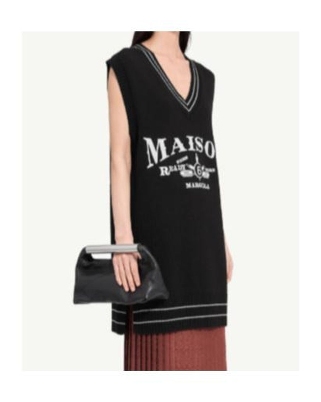 MM6 by Maison Margiela Black Knitted Dress