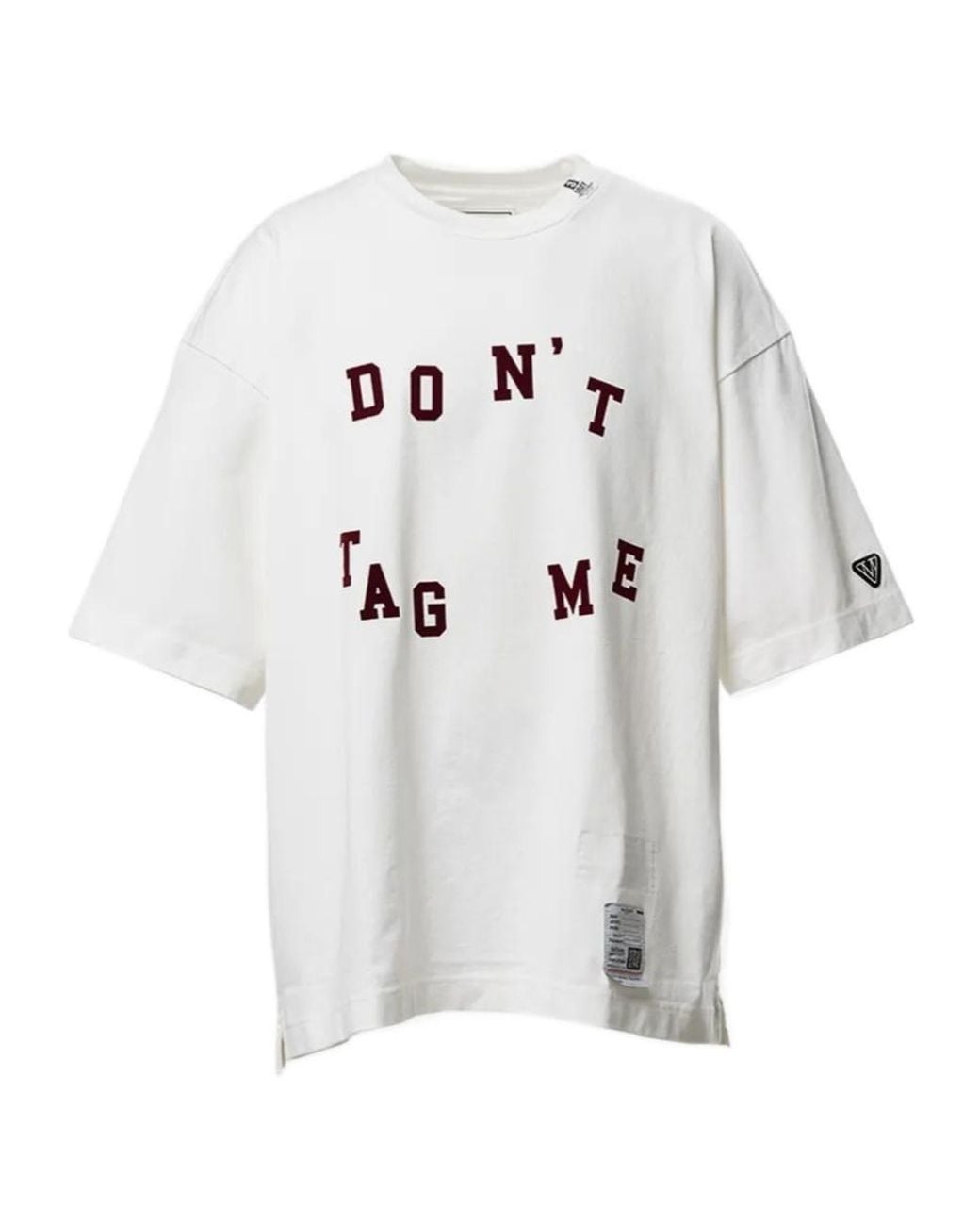 Maison Mihara Yasuhiro White Don'T Tag Me. Flocky-Print T-Shirt for men