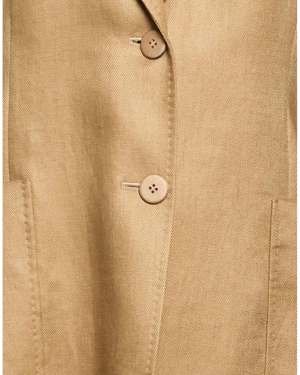 Max Mara Natural Minimalist Linen Blazer for men