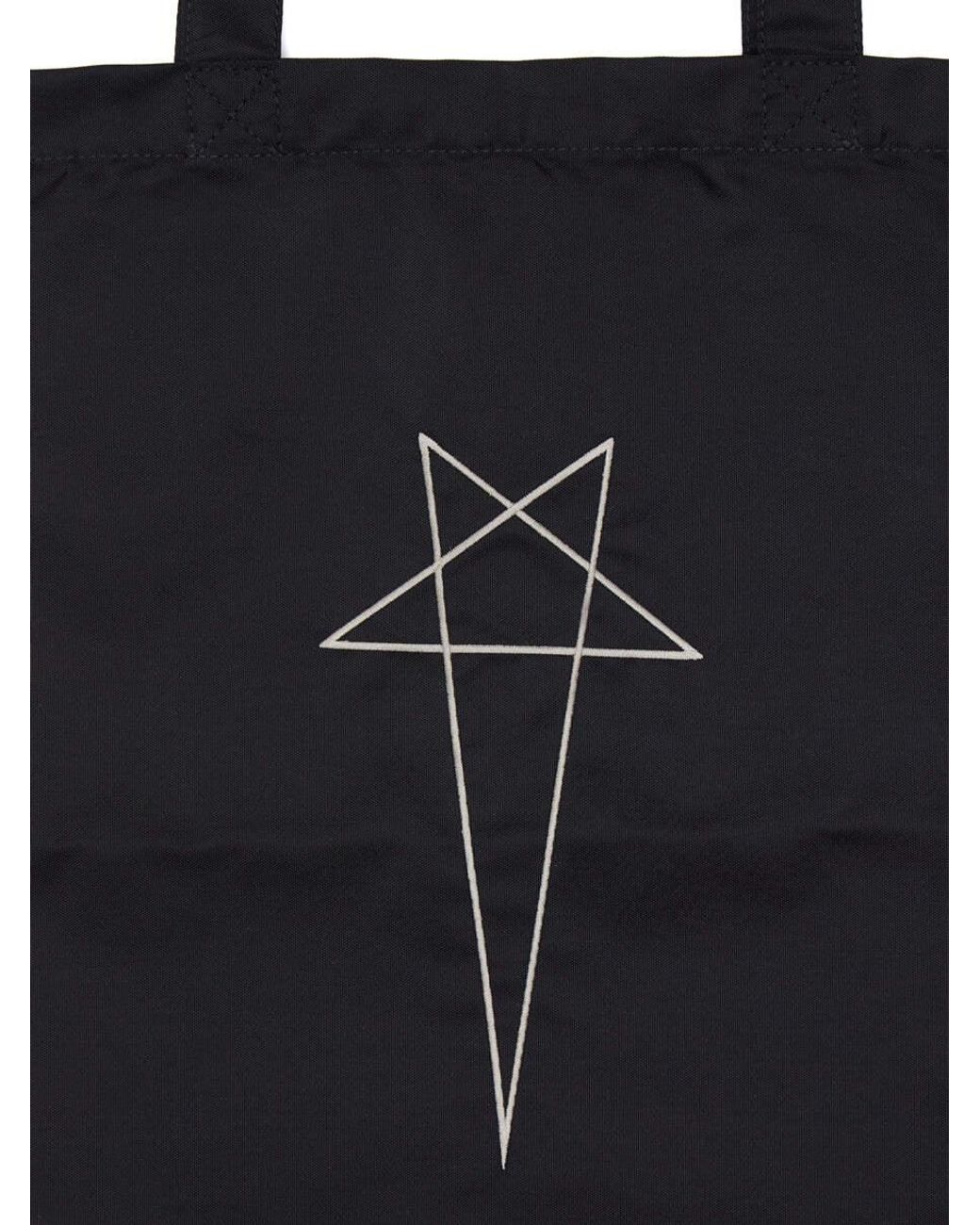 Rick Owens Black Top Handle Tote Bag