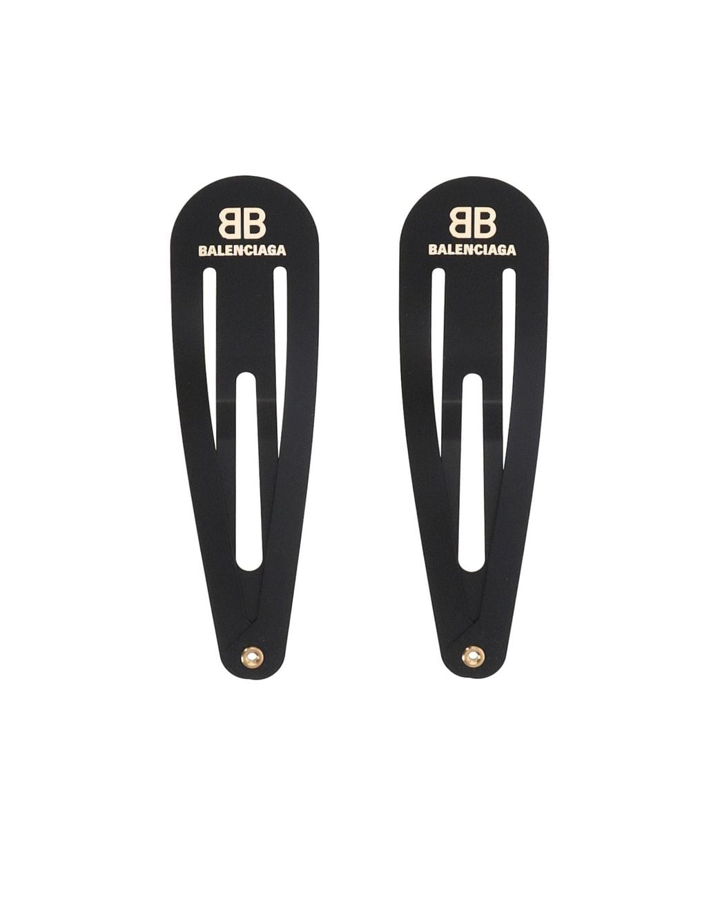 Balenciaga Black Holli Xxl Snap Clip Set