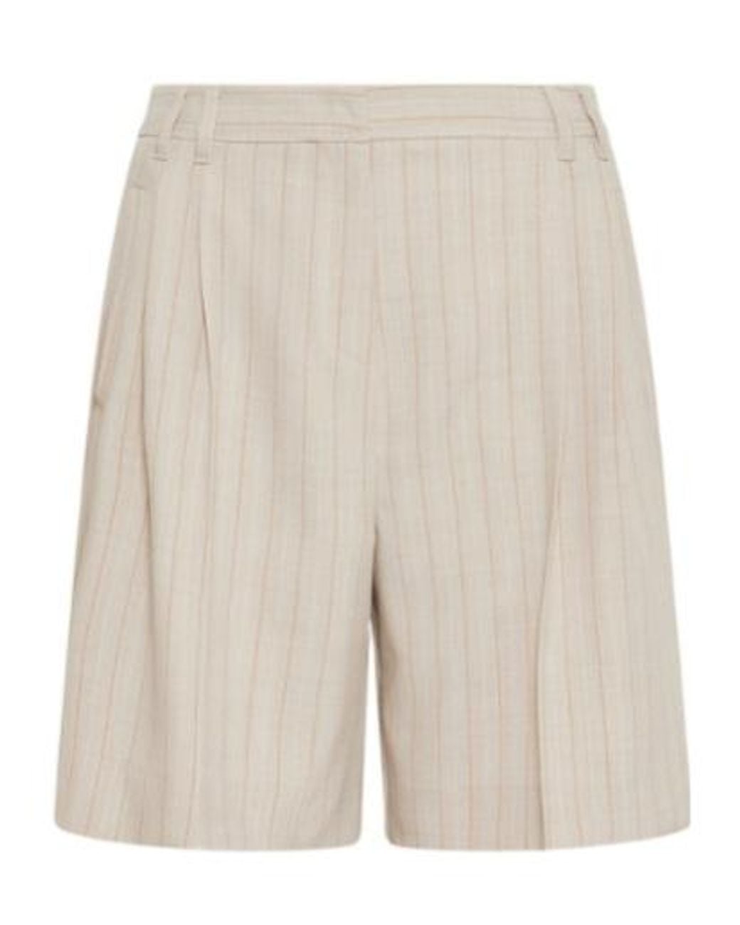 Marella Natural Stretch Canvas Bermuda Shorts