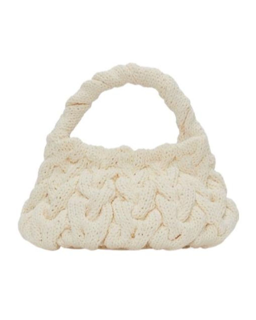J.W. Anderson White Jw Anderson Cable Knit Tote Bag