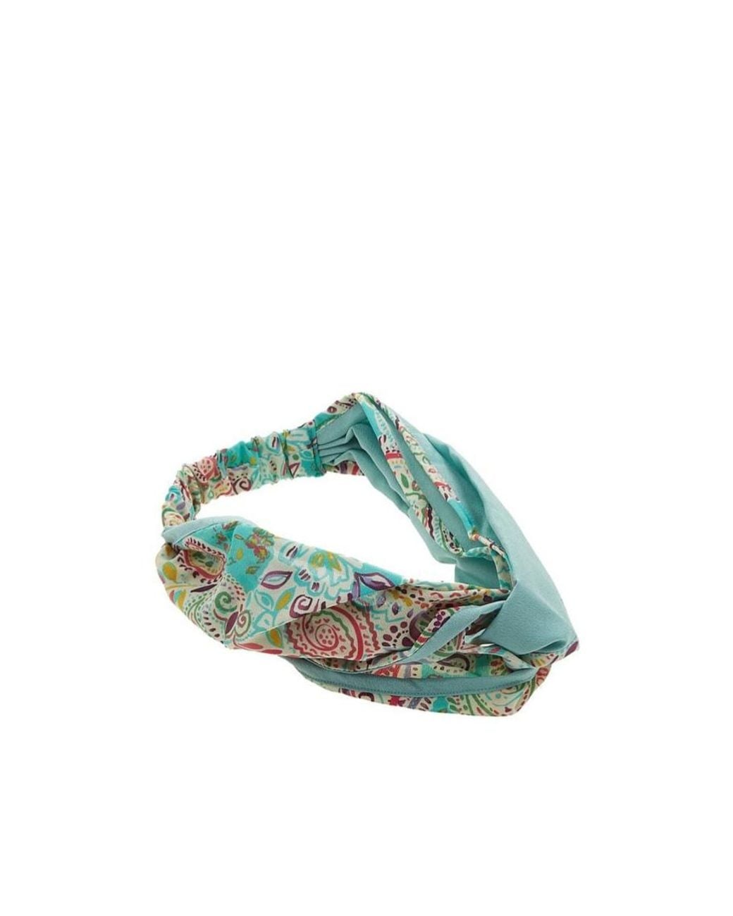 Etro Blue Pattern Hair Band