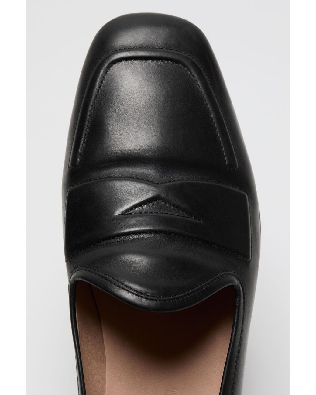 Acne Black Leather Loafers