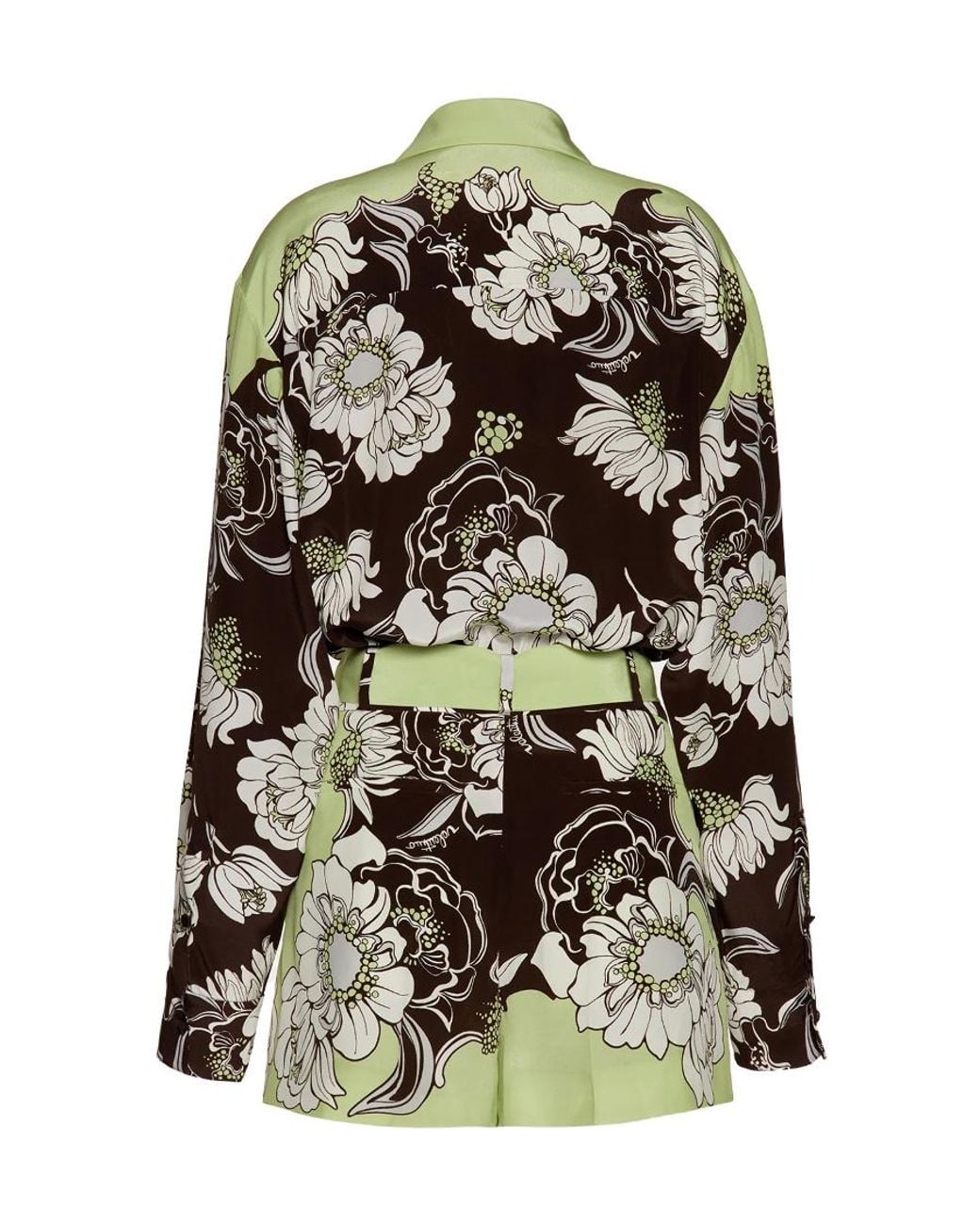 Valentino White Floral Printed Jumpsuit